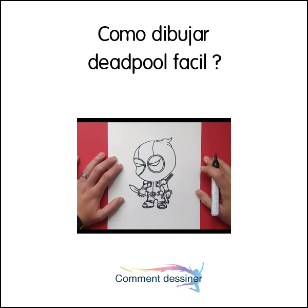 Como dibujar deadpool facil